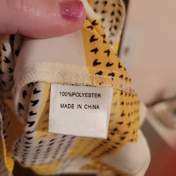 Jodifl Yellow and White Patterned Sleeveless Summer Dress - Picture 7 of 7